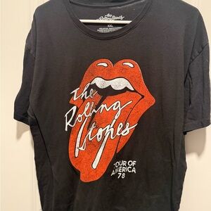 The Rolling Stones Black Cotton T-Shirt